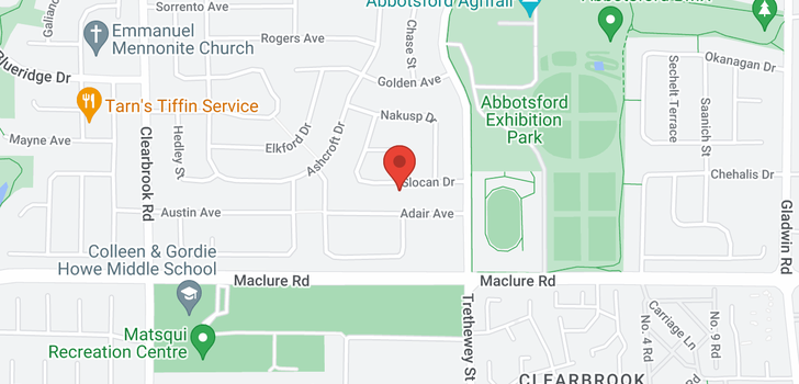 map of 32318 SLOCAN DRIVE